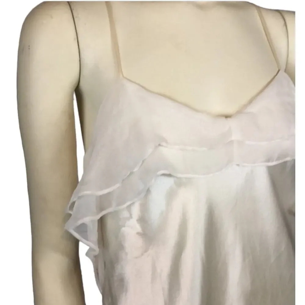 American Vintage retro romantic hidden fantasy ivory sheer slip size medium